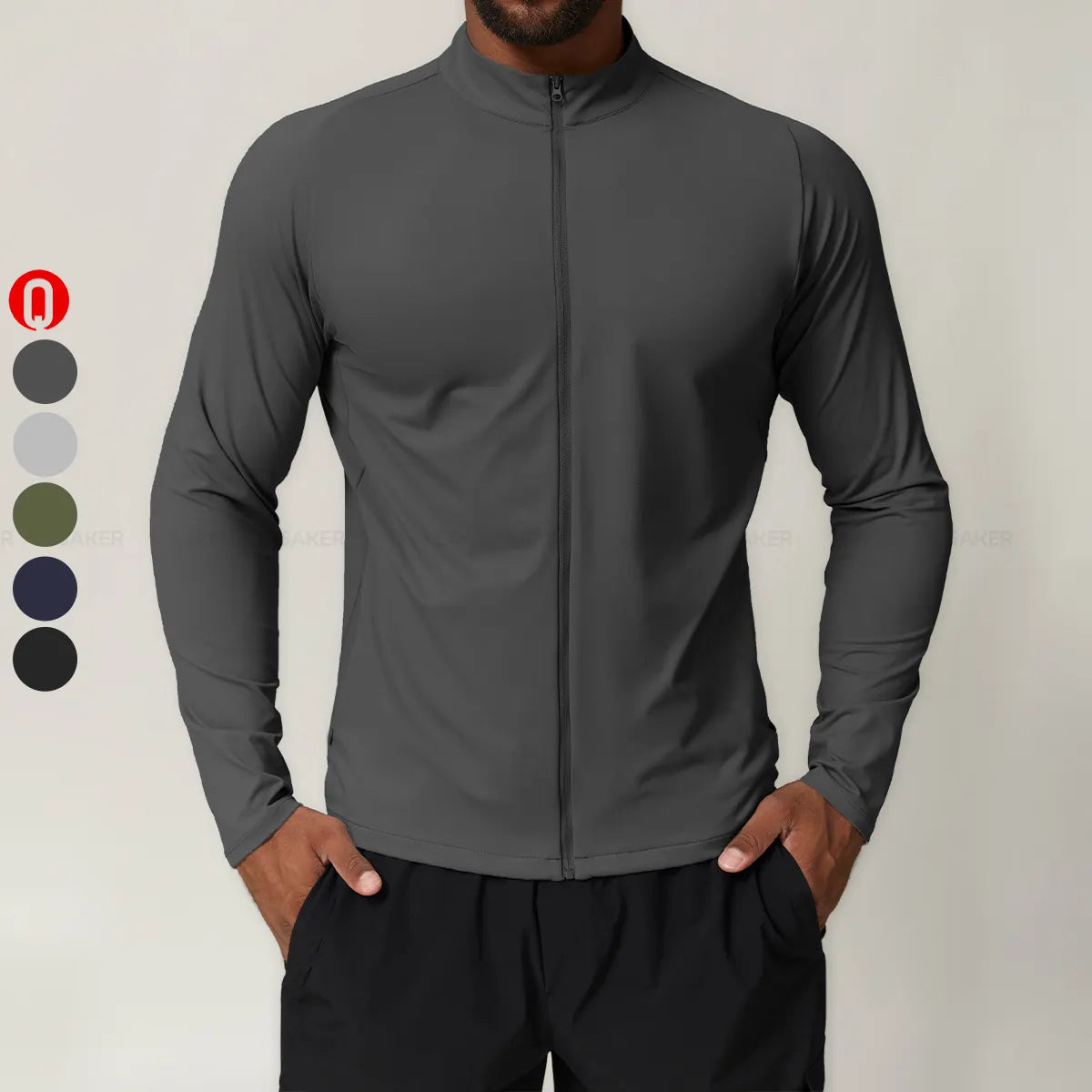 archive】sullen gray Full-zip Jacket archive】sullen Suede Full