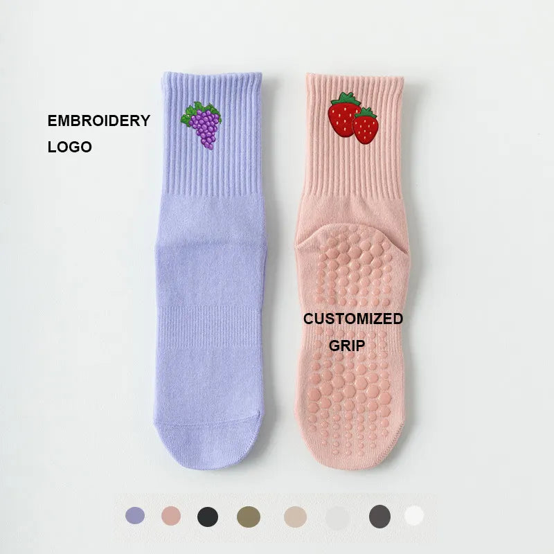 Custom Grip Socks for Women | Anti-Slip Yoga & Pilates Socks