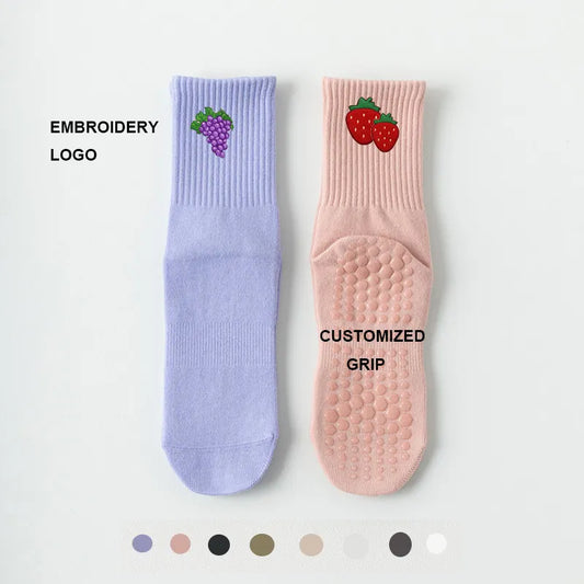 Custom Grip Socks for Women | Anti-Slip Yoga & Pilates Socks