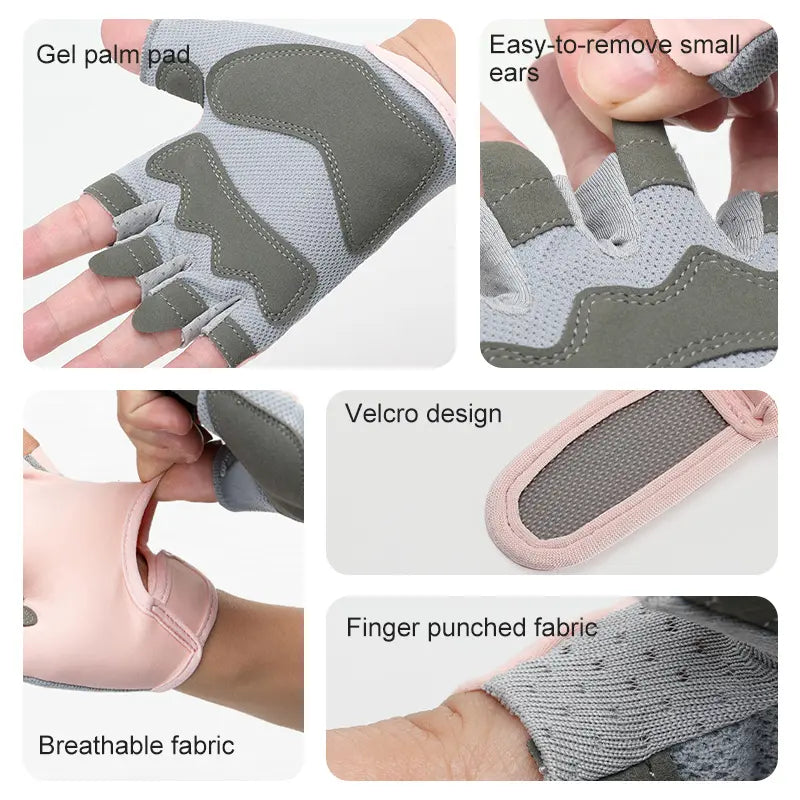 Half Finger Gym Gloves – Breathable & Comfortable