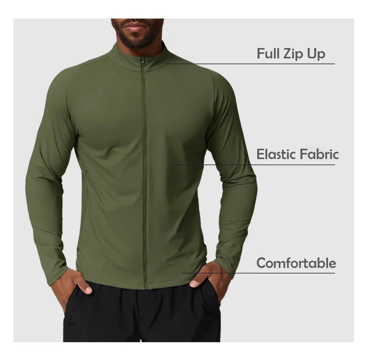 Full Zip Jacket – Lightweight & Versatile Activewear