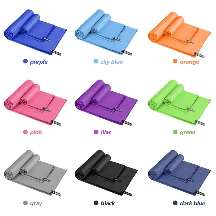 Microfiber Fitness Towel – Ultra-Absorbent & Soft