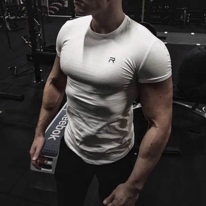 Compression short sleeve black T-shirt