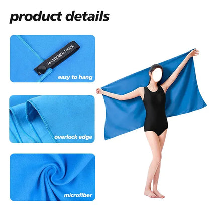 Microfiber Fitness Towel – Ultra-Absorbent & Soft